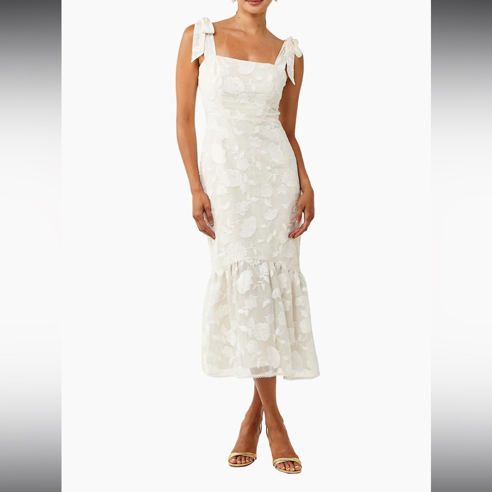 Mestiza Clara Midi Dress Ivory 8